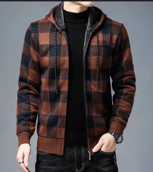 Emberton Men's Plaid Flannel Jacket - Classic Winter Outerwear