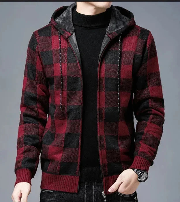 Emberton Men's Plaid Flannel Jacket - Classic Winter Outerwear