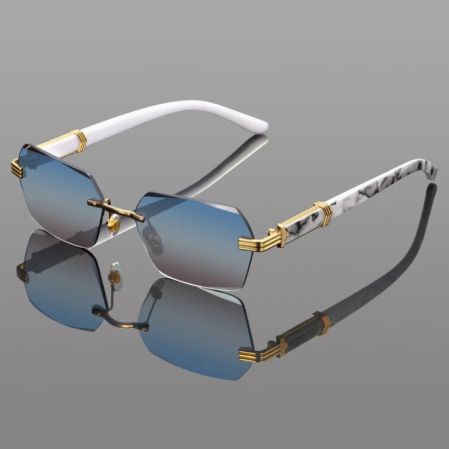 Snow Leopard Print Sunglasses - UV Protection Fashion Shades
