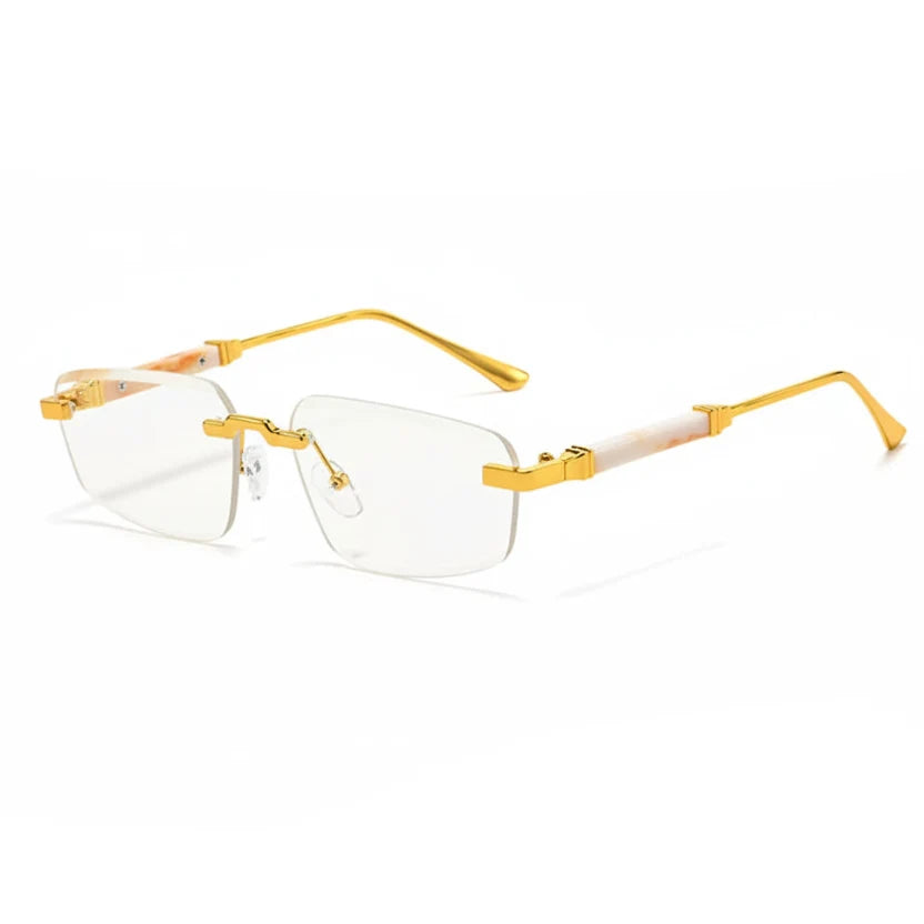 Solano Rimless Wood Sunglasses - Lightweight UV Protection