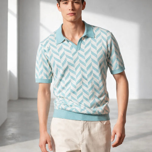 Amalfi Breeze Men's Premium Cotton Polo Shirt