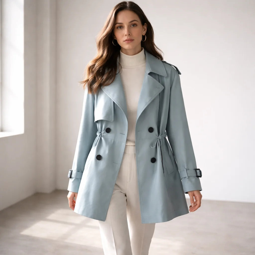 Arden Women's Classic Trench Coat - Water-Resistant Outerwear