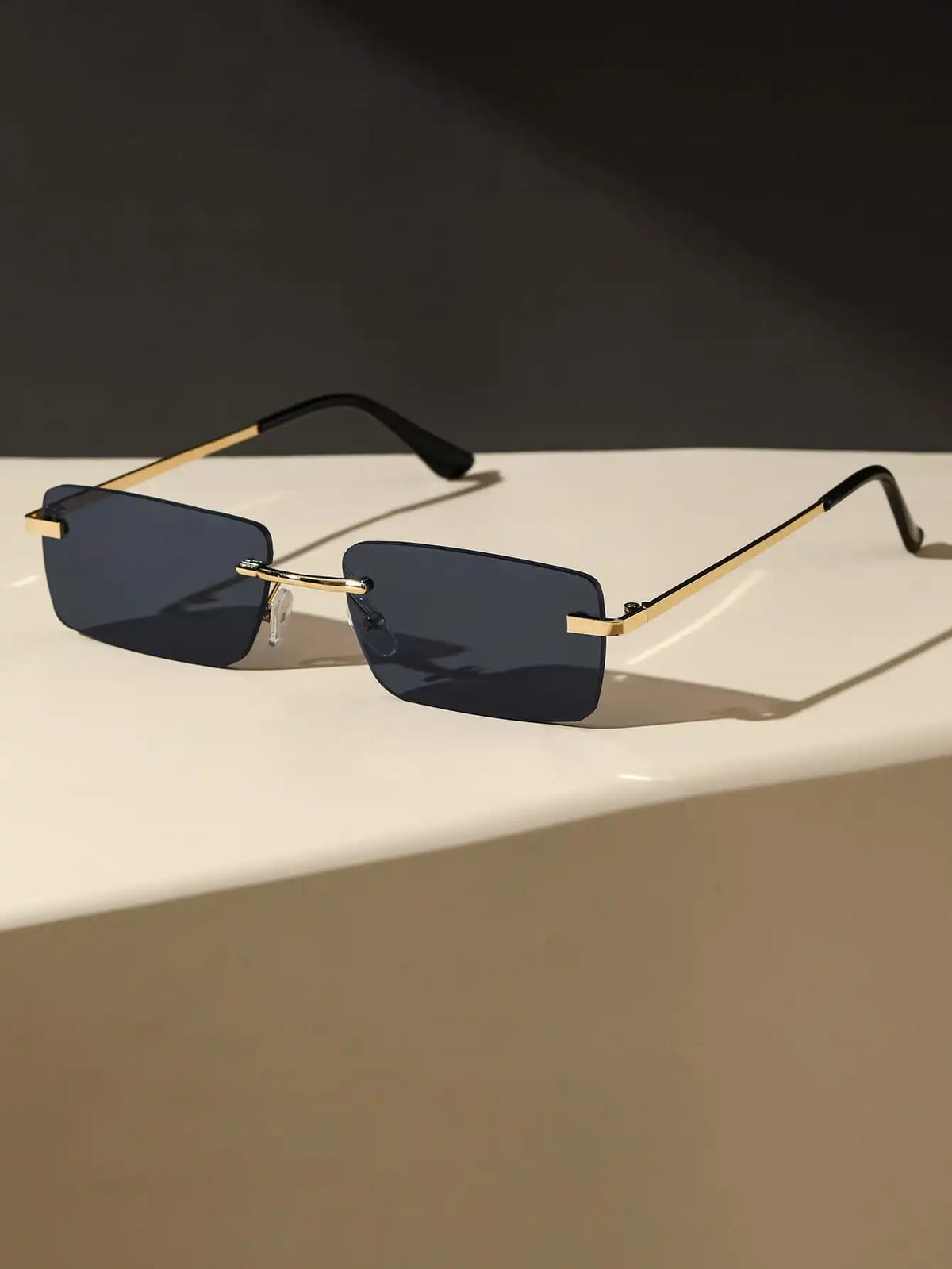Clearline Rimless Square Eyeglasses - Lightweight Optical Frames