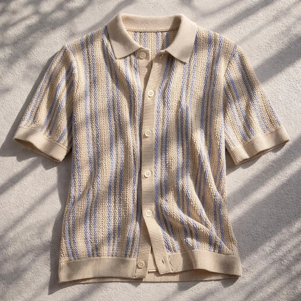 Monte Carlo Men's Knit Polo Shirt - Premium Cotton Blend
