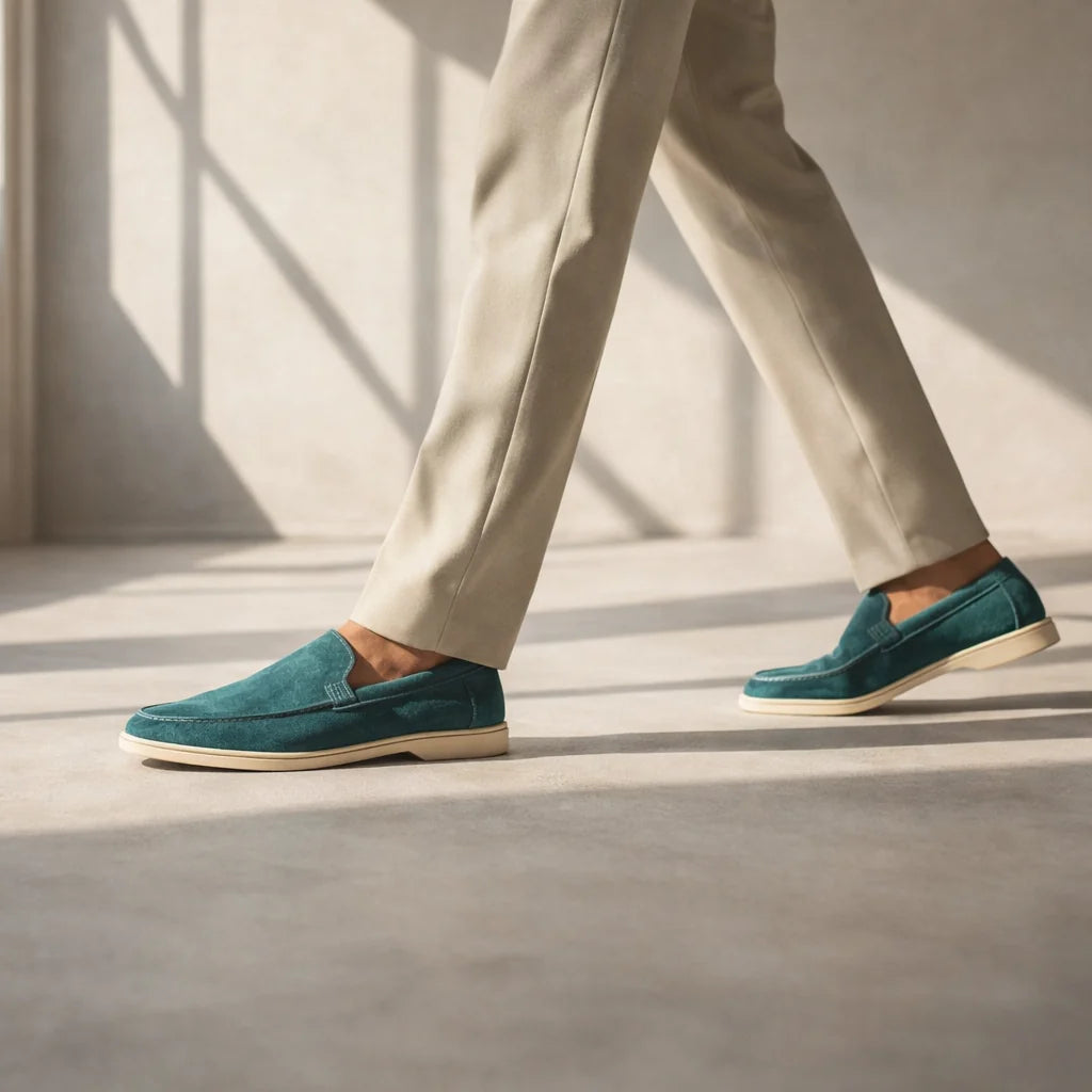 The Belmont Men's Leather Loafer - Classic Slip-On Shoe