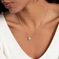 Astra Solitaire Diamond Necklace - Elegant Minimalist Jewelry
