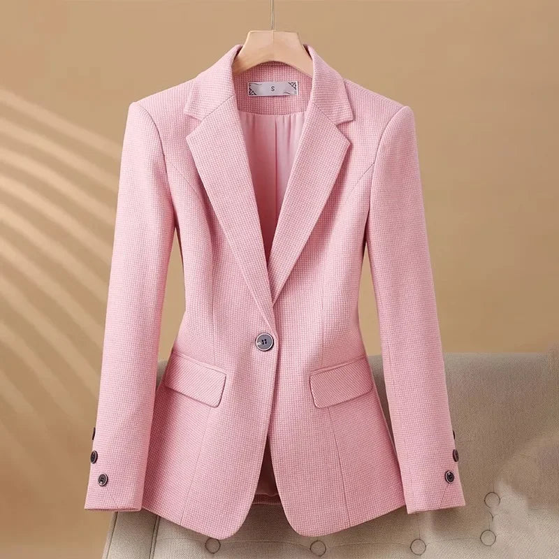 Elise Women's Tailored Blazer - Professional Fitted Jacket