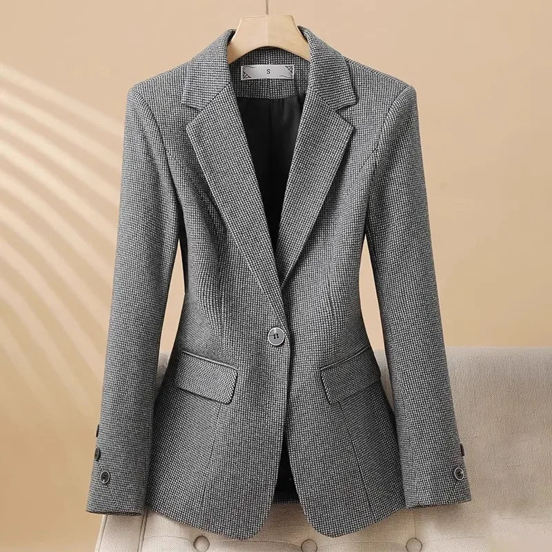 Elise Women's Tailored Blazer - Professional Fitted Jacket