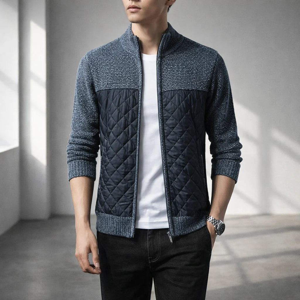 Tundra Men's Quilted Knit Jacket - Warm Winter Outerwear