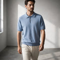 Heritage Cashmere Polo Shirt - Premium Men's Knitwear