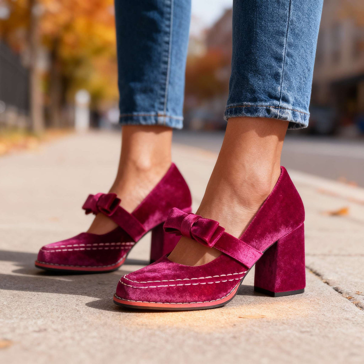 Cordelia Women's Velvet Pointed Toe Pump