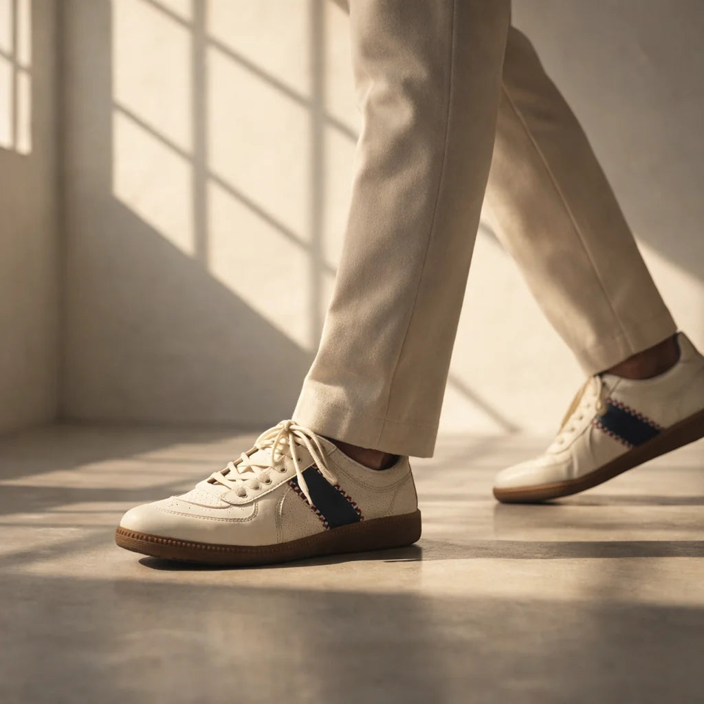 Retro Stitch Sneakers - Vintage Style Comfortable Footwear