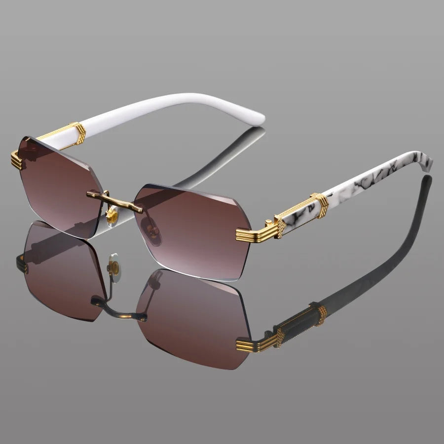 Snow Leopard Print Sunglasses - UV Protection Fashion Shades