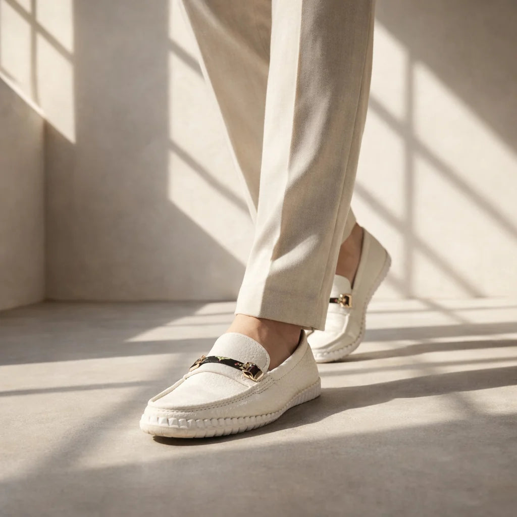 The Oakridge Men's Leather Loafers - Comfortable Slip-On Shoes