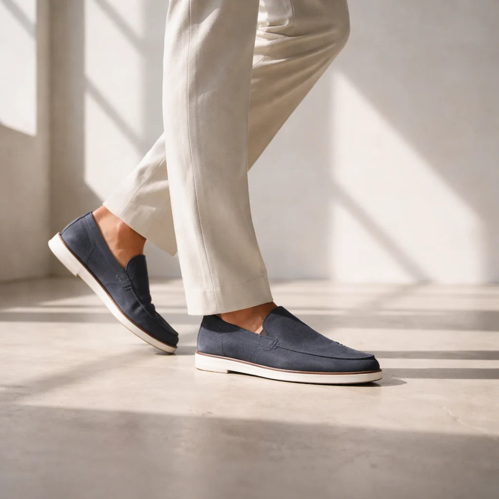The Belmont Men's Leather Loafer - Classic Slip-On Shoe