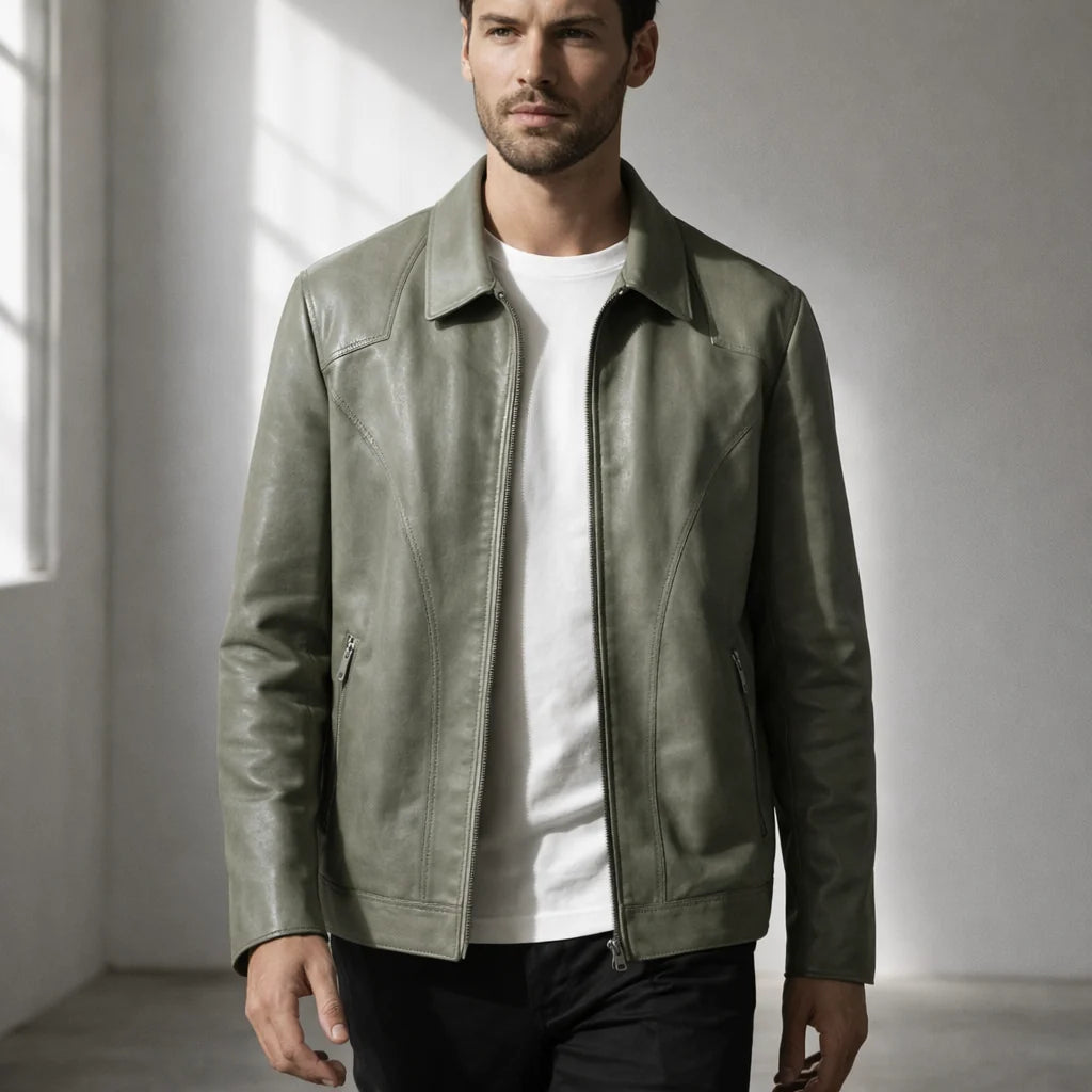 Monolith™ Men's Genuine Leather Jacket - Premium Quality