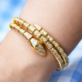 Aurelia Serpenti Snake Design Bracelet - Elegant Gold Jewelry
