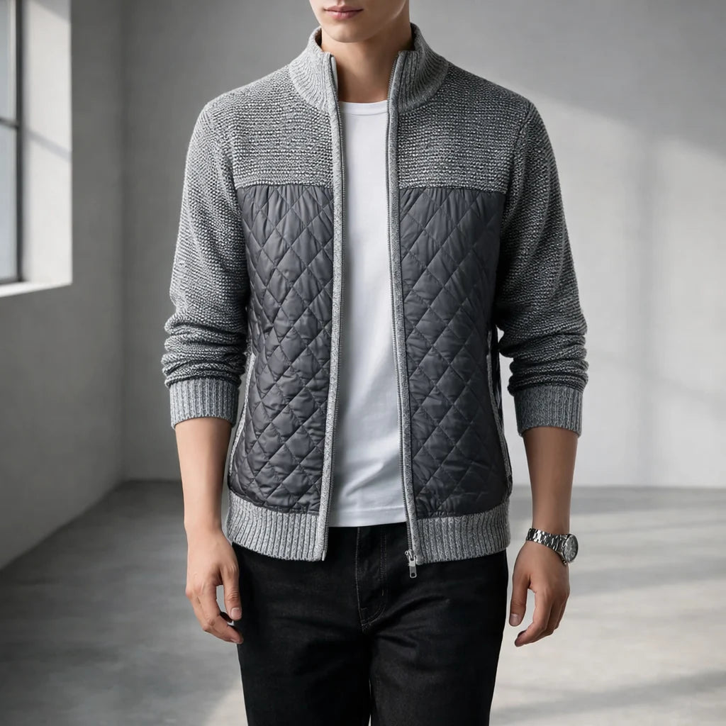Tundra Men's Quilted Knit Jacket - Warm Winter Outerwear