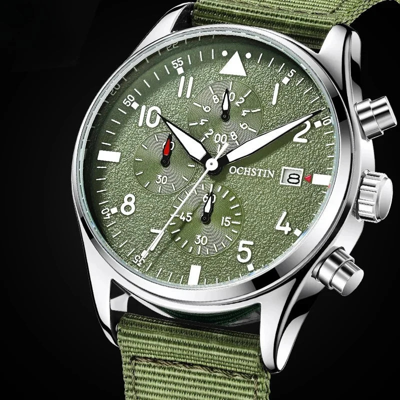 Carbon Vanguard Men's Luxury Chronograph Watch