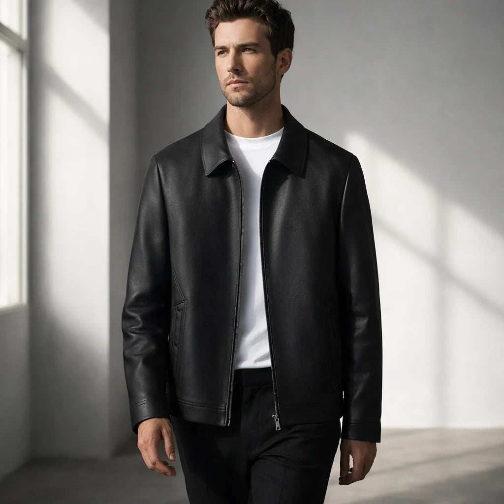 Blackstone Sheepskin Leather Jacket for Men - Premium Quality