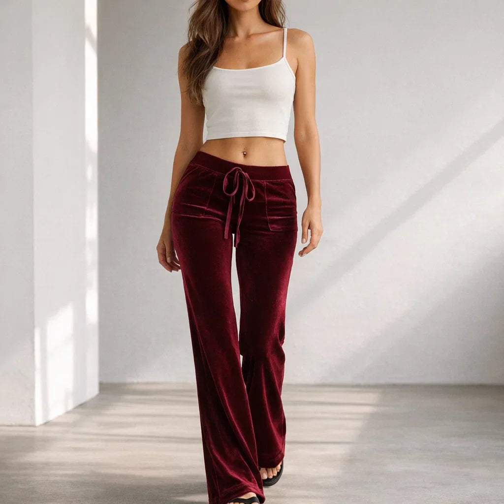 Veloura Women's High-Waisted Lounge Flares - Soft Comfortable Yoga Pants