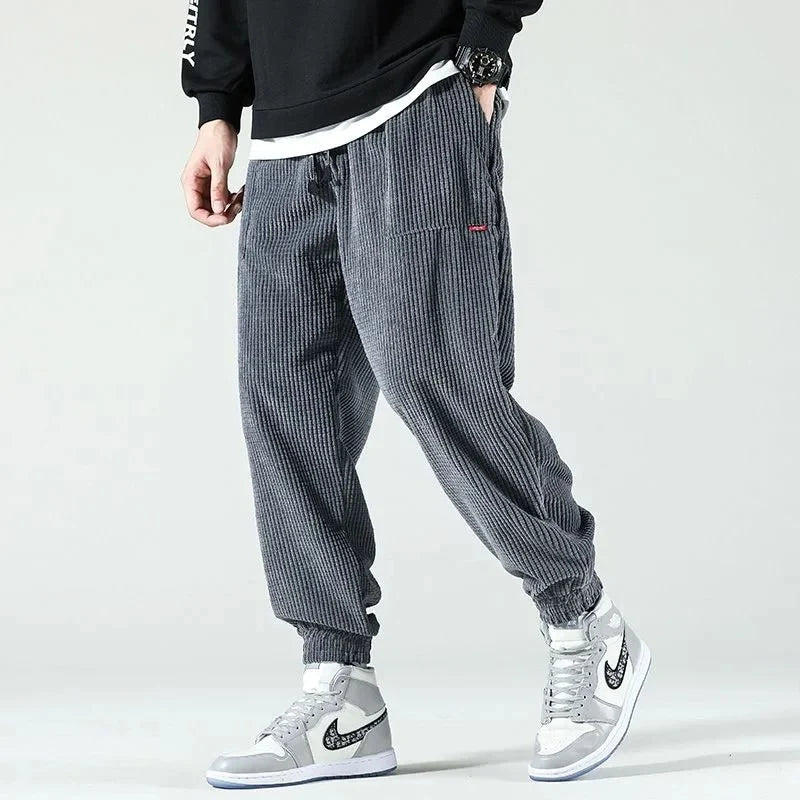 Men's Corduroy Comfort Pants - Soft & Durable Casual Trousers