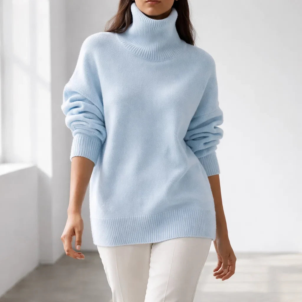 Arden Luxury Cashmere Turtleneck Sweater for Women