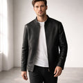 Noir Axis Men's Premium Sheepskin Leather Jacket