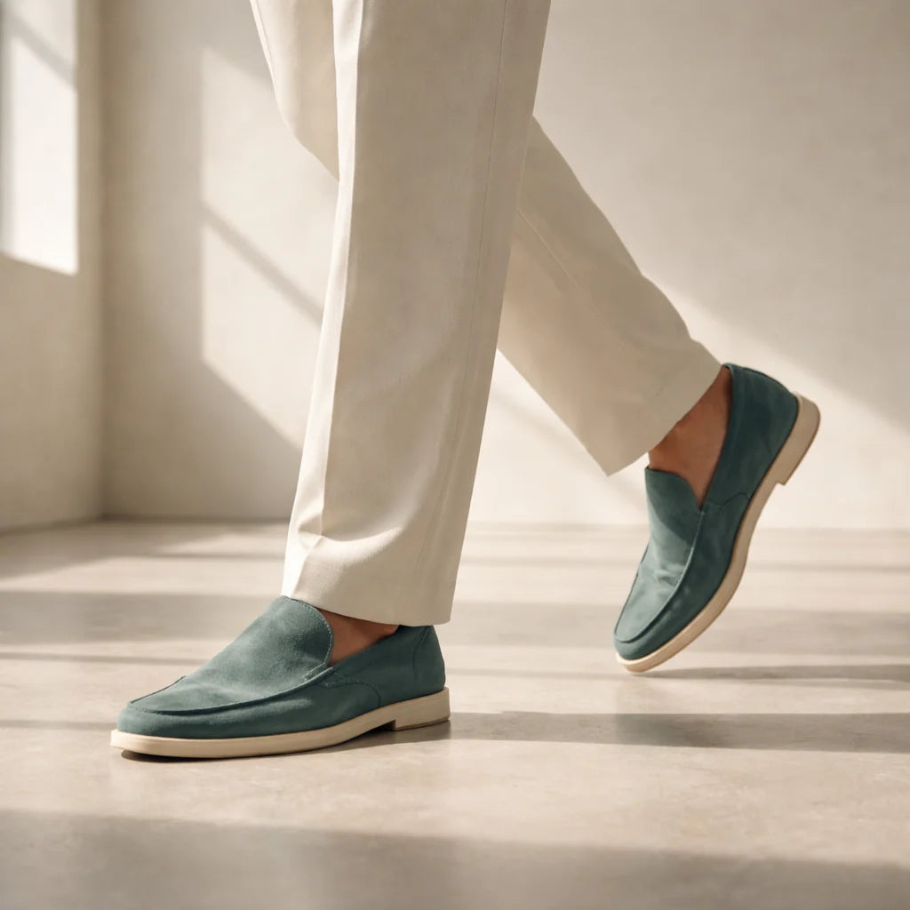 The Belmont Men's Leather Loafer - Classic Slip-On Shoe