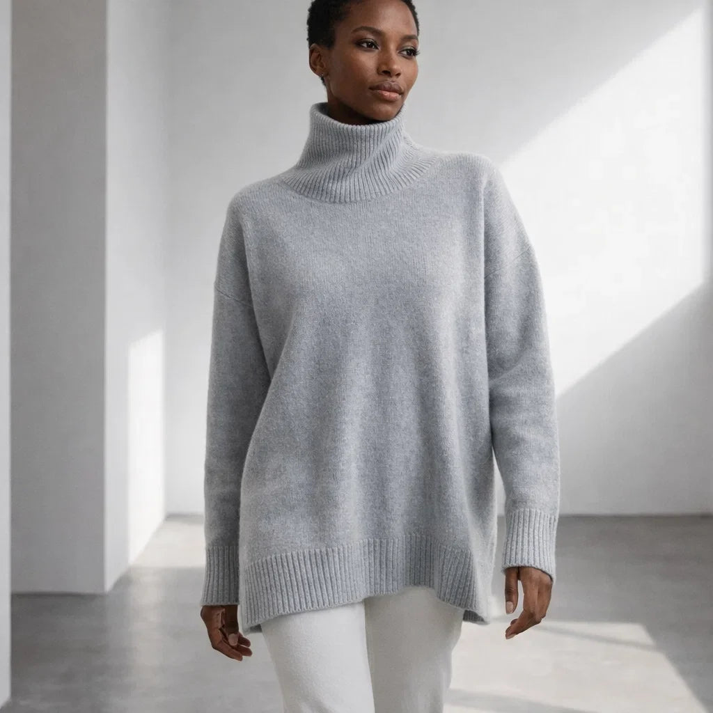 Arden Luxury Cashmere Turtleneck Sweater for Women