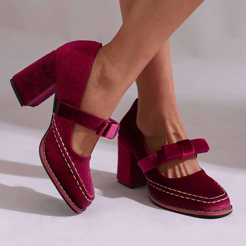 Cordelia Women's Velvet Pointed Toe Pump