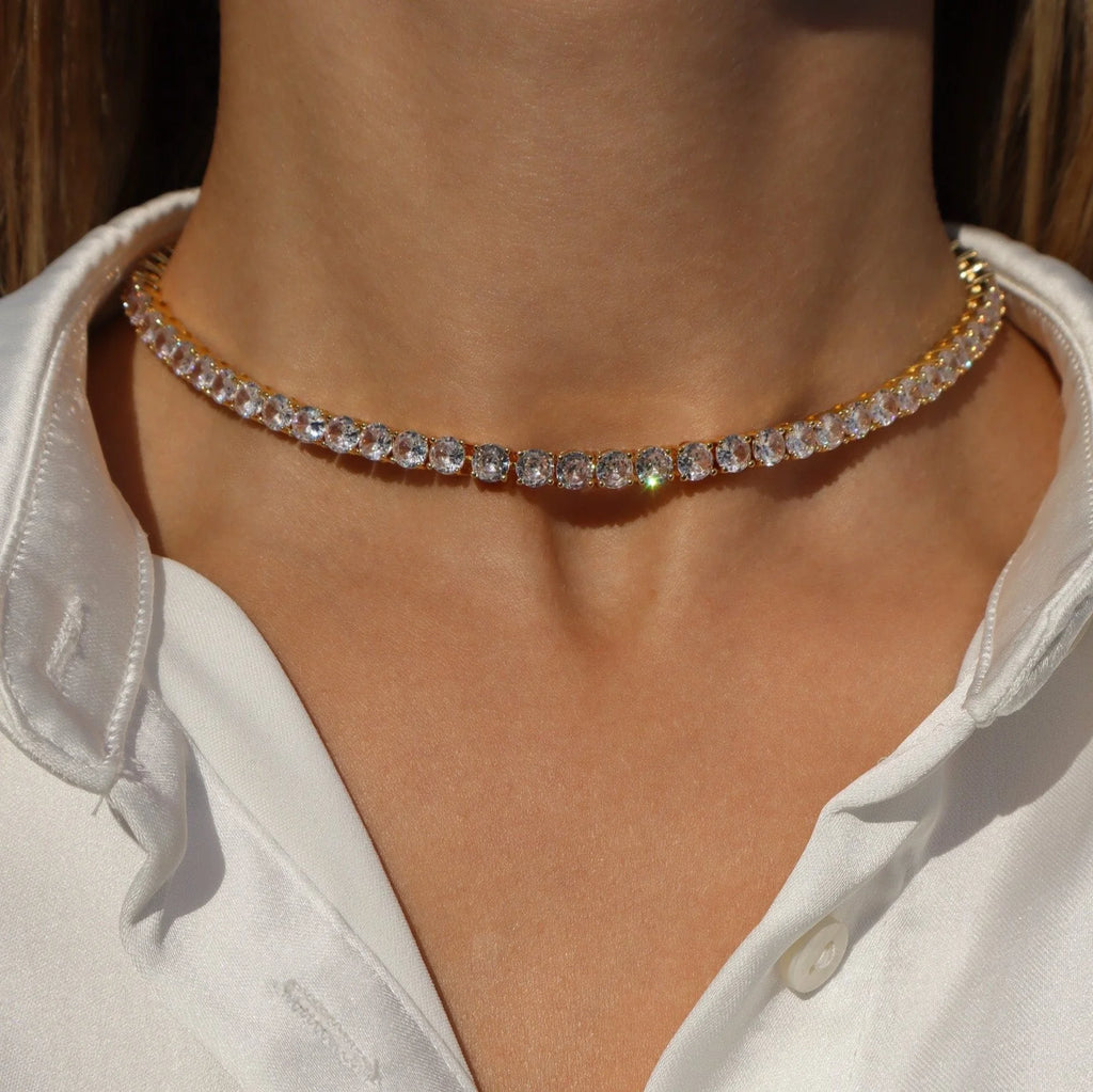 Celeste Riviere Crystal Choker Necklace