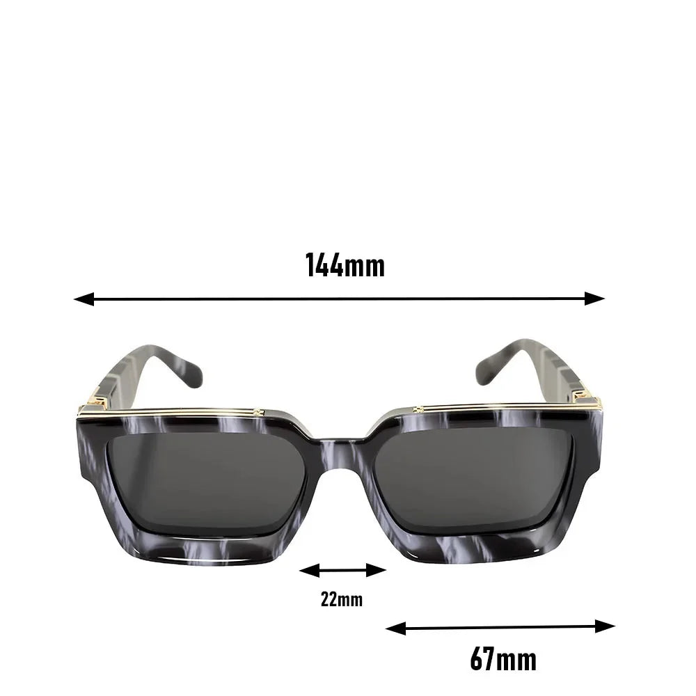 Monarch Square Sunglasses - UV Protection Fashion Shades