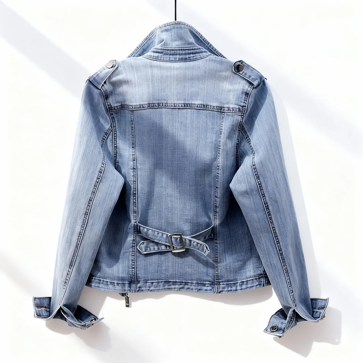 Lena Women's Classic Denim Jacket - Durable Cotton Jean Jacket