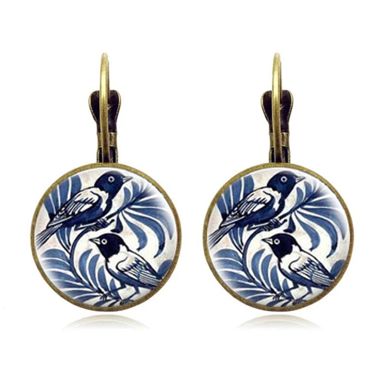 Handcrafted Porcelain Wings Earrings - Elegant Statement Jewelry