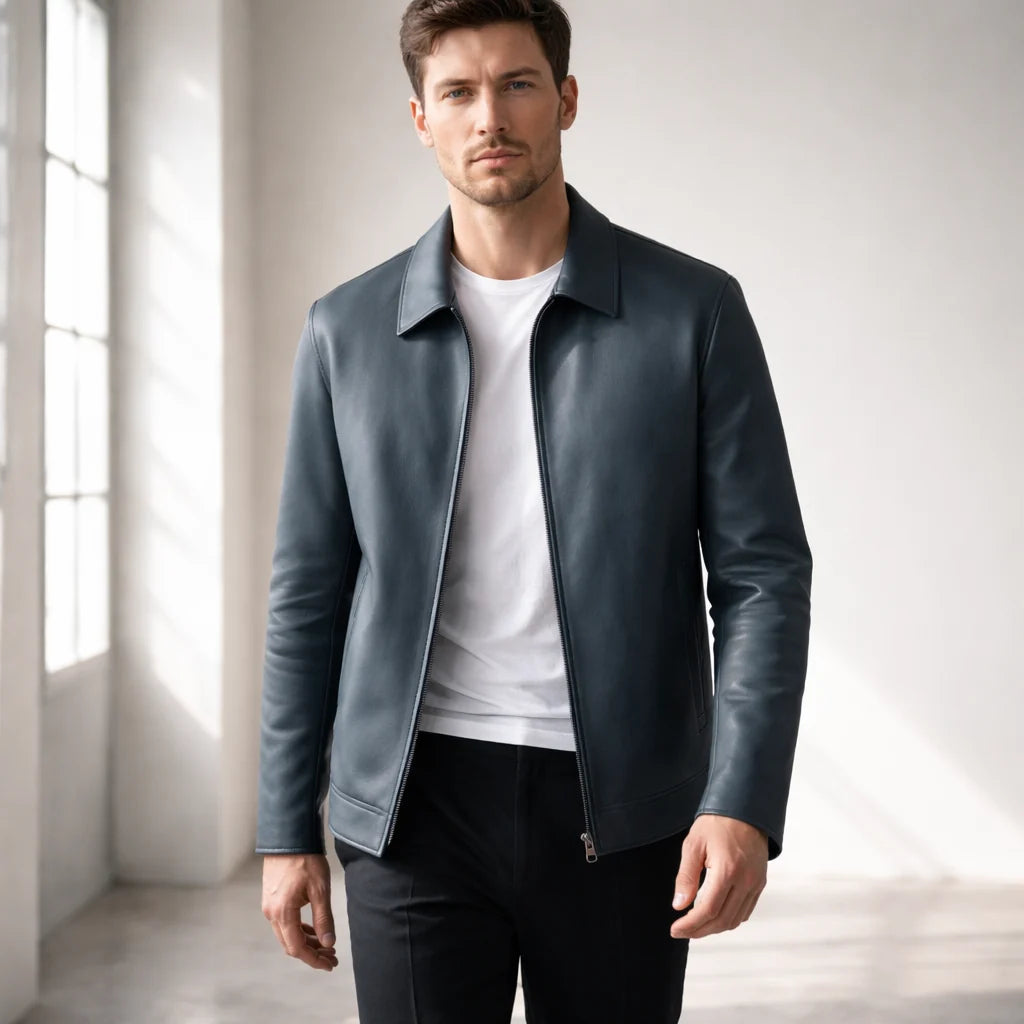 Blackstone Sheepskin Leather Jacket for Men - Premium Quality