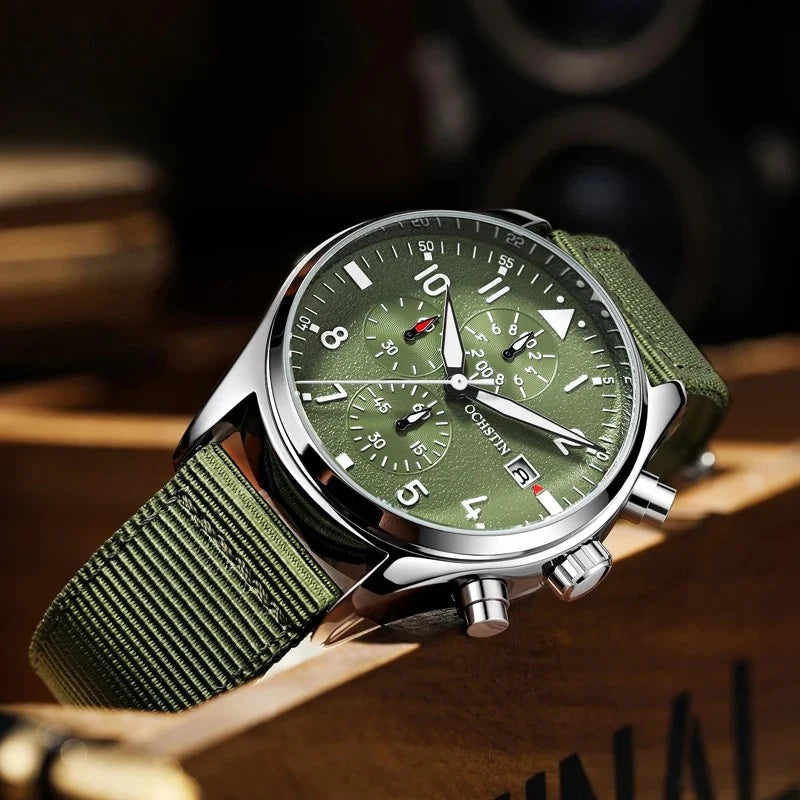 Carbon Vanguard Men's Luxury Chronograph Watch