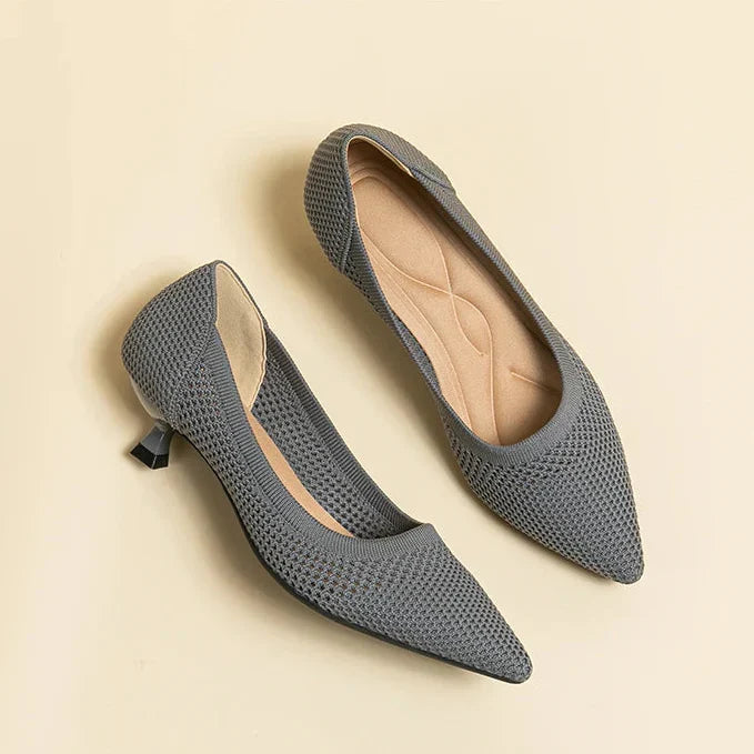 Aurielle Women's Kitten Heel Pumps - Comfortable Pointed Toe Shoes
