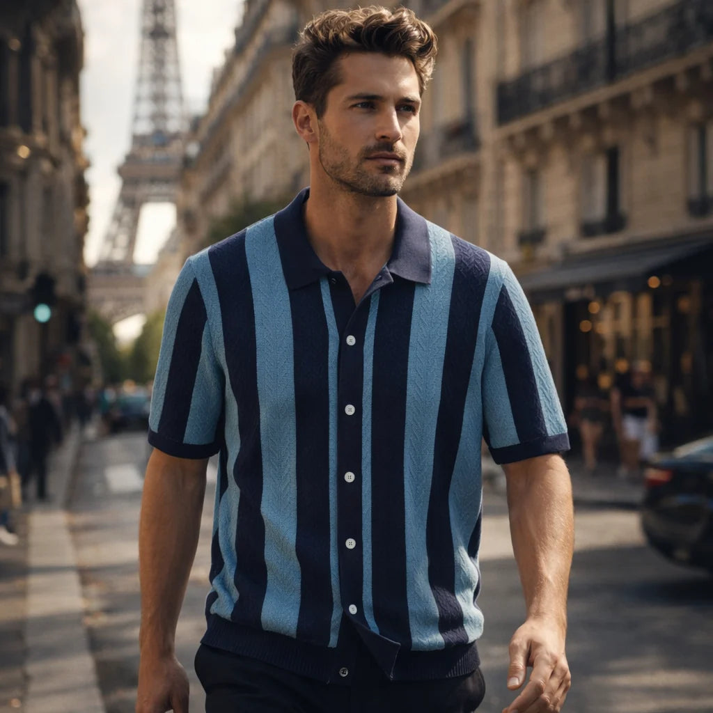 Cavetto Men's Classic Button-Up Shirt
