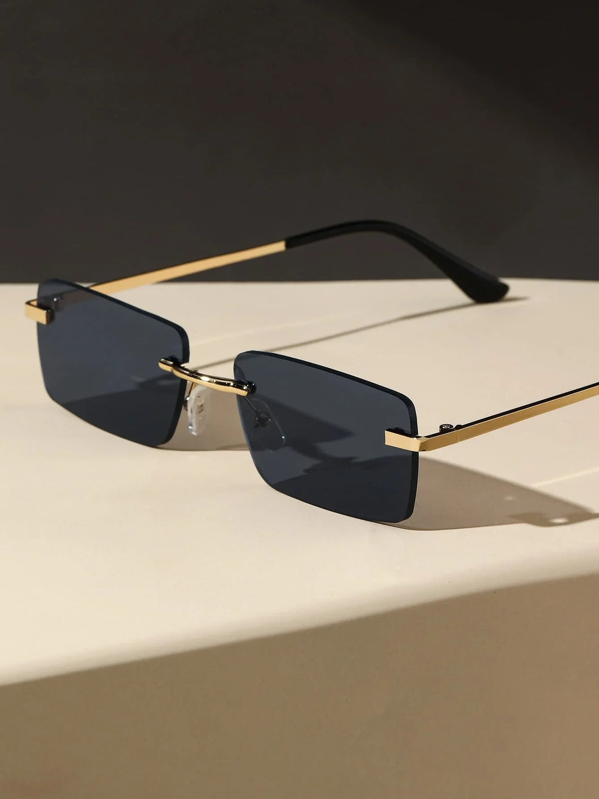 Clearline Rimless Square Eyeglasses - Lightweight Optical Frames