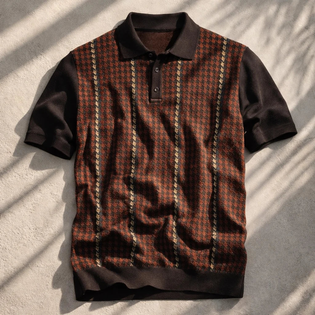 Pinnacle Men's Knit Polo Shirt - Breathable Cotton Blend