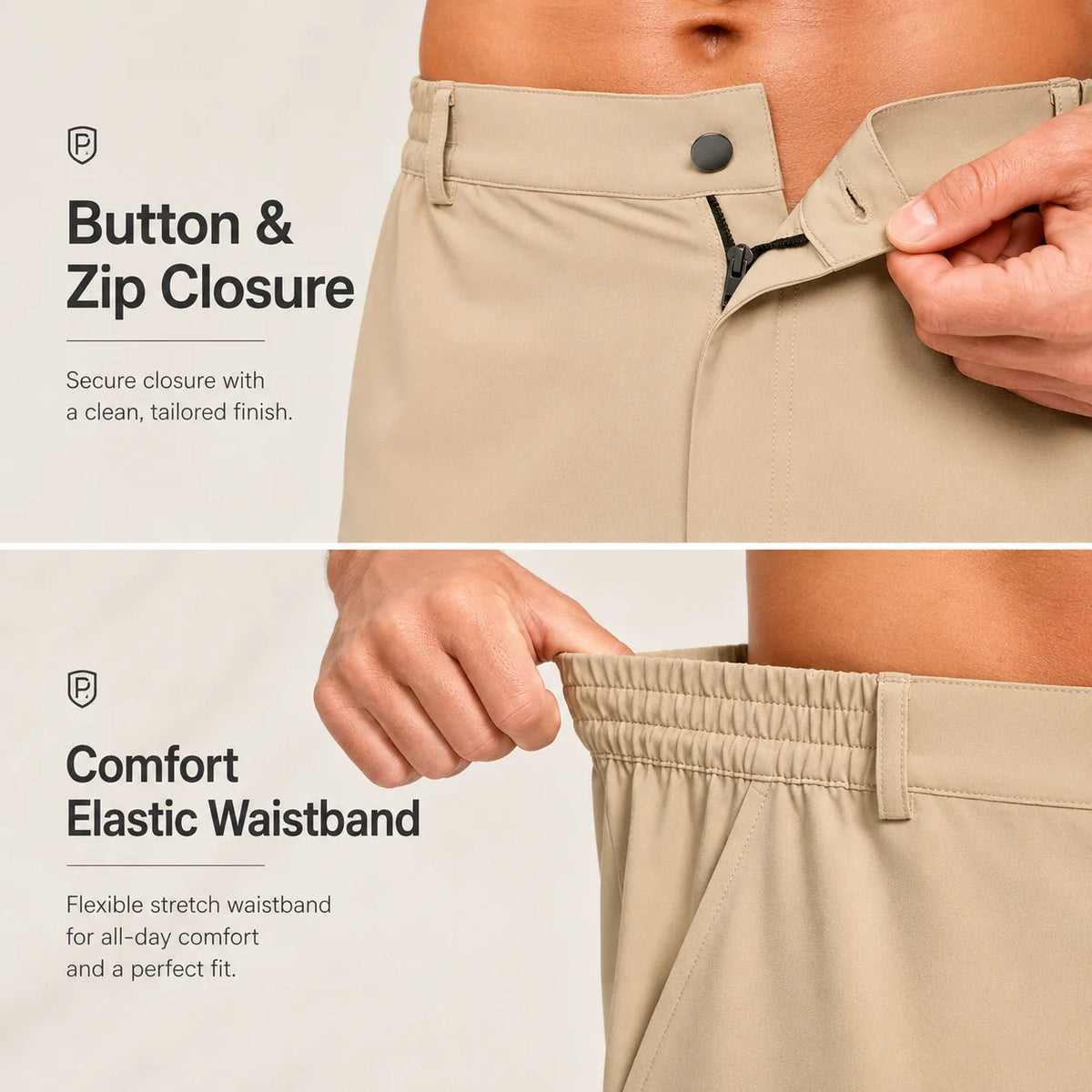 Fairway Flex Men's Performance Golf Shorts - Lightweight & Breathable