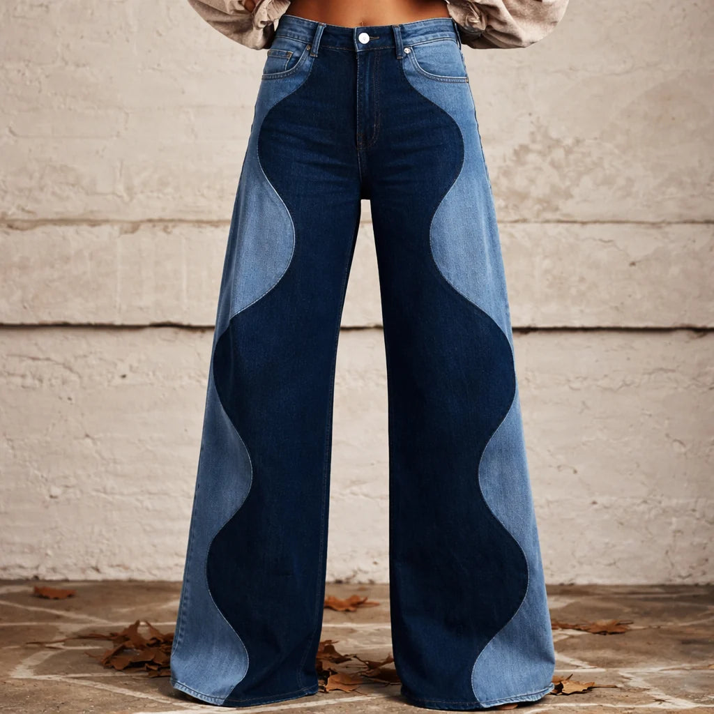 Solante Women's Boho Vintage Wide Leg Pants