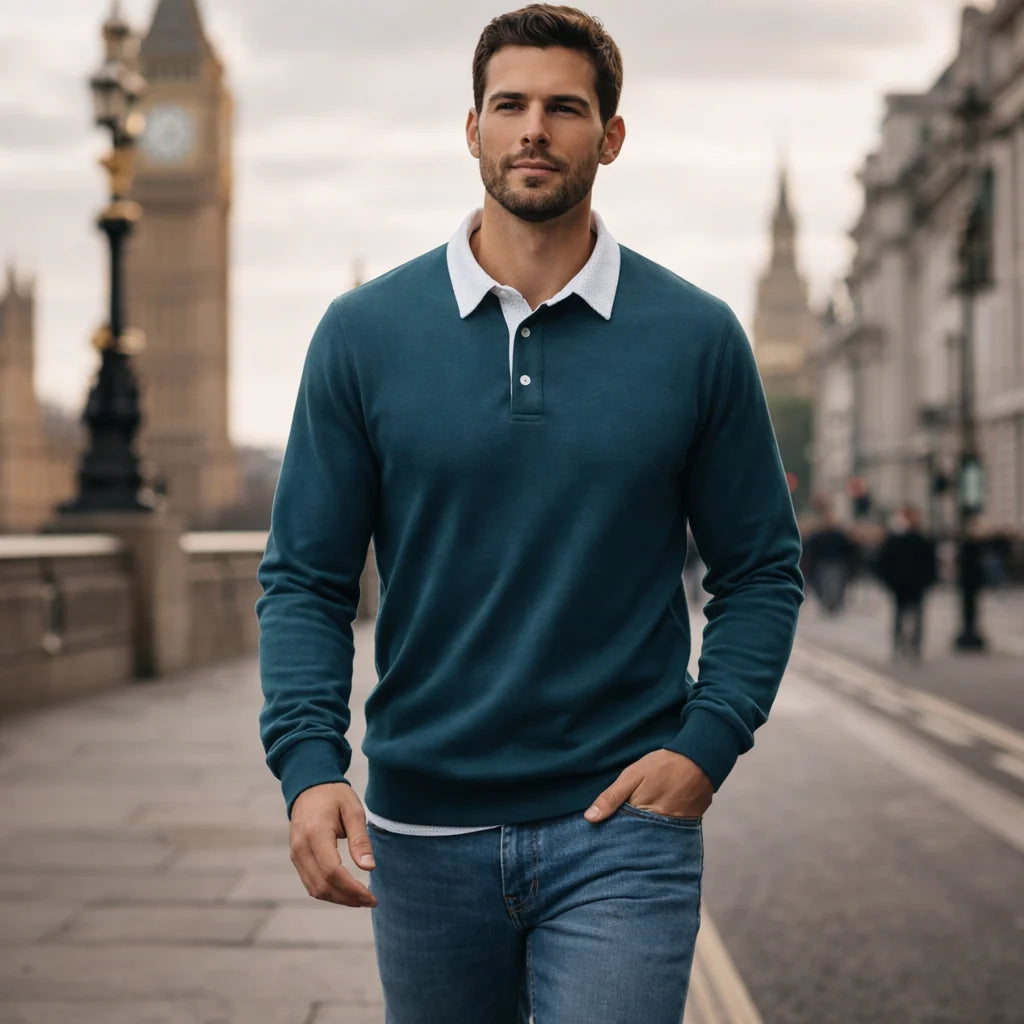 Heritage Men's Crewneck Collar Sweatshirt - Premium Cotton
