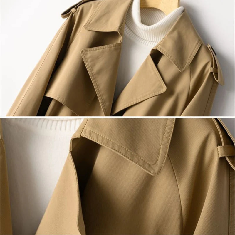 Arden Women's Classic Trench Coat - Water-Resistant Outerwear