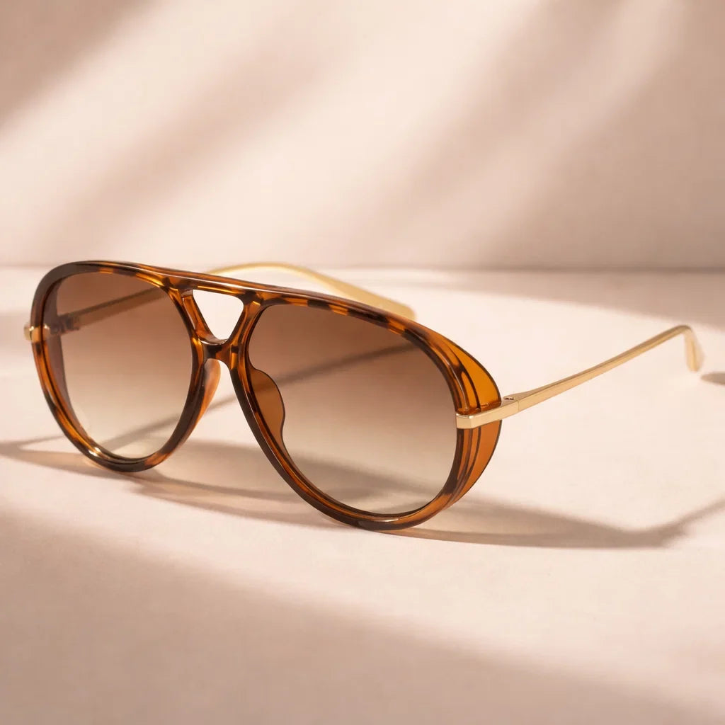 Lunara Aviator Sunglasses - Classic UV Protection Eyewear