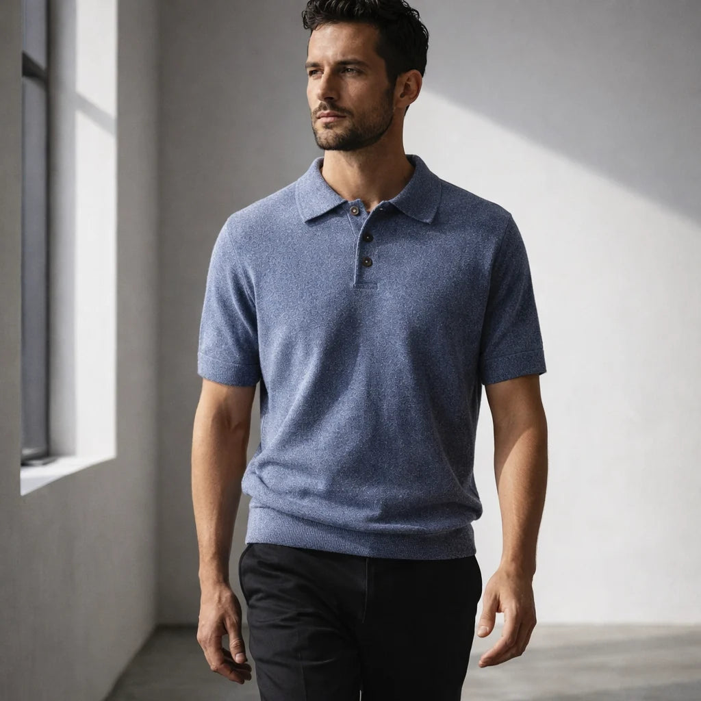 Heritage Cashmere Polo Shirt - Premium Men's Knitwear
