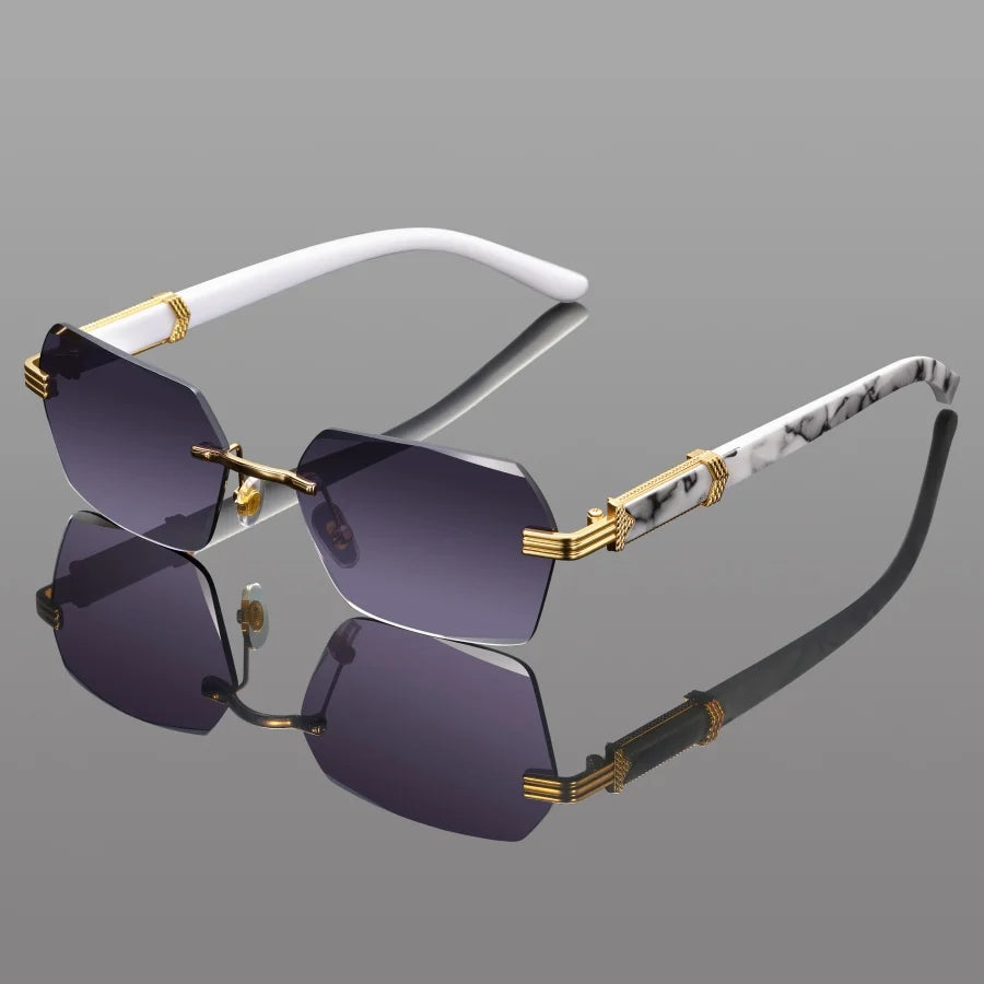 Snow Leopard Print Sunglasses - UV Protection Fashion Shades