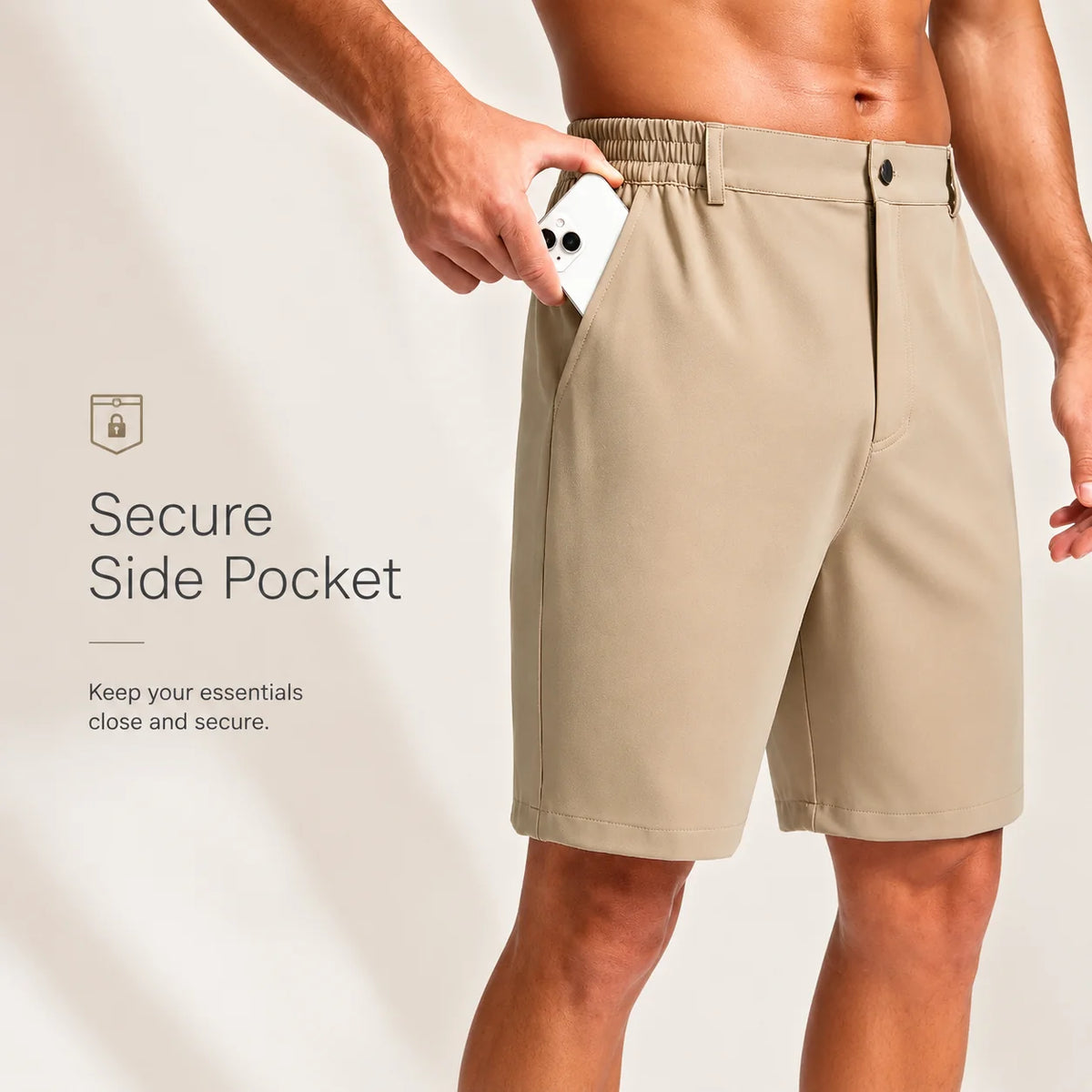 Fairway Flex Men's Performance Golf Shorts - Lightweight & Breathable