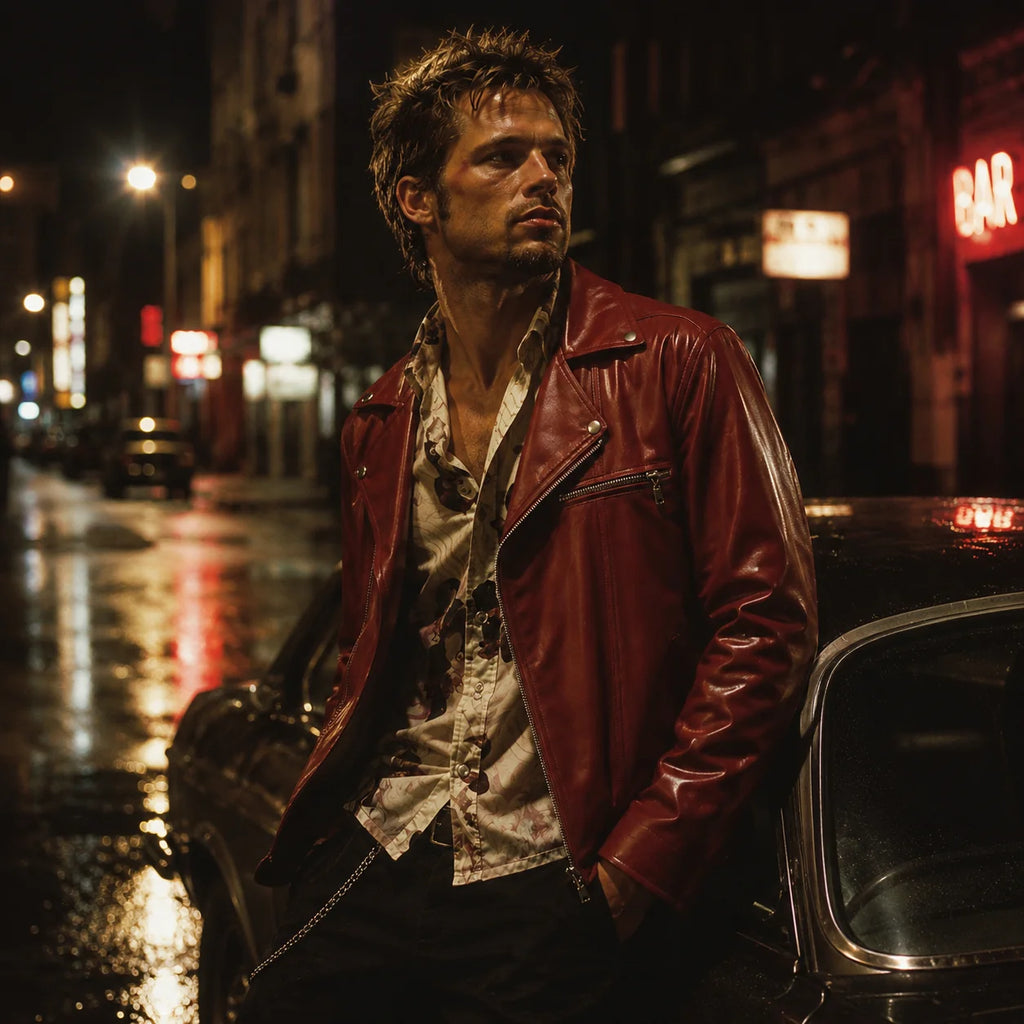 Durden Men's Leather Jacket - Classic Biker Style